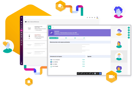 Interface de visioconférence
