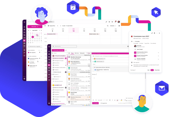 Interface du module Ma boîte pro
