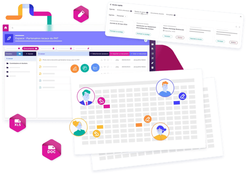 Interface d'un tableur partagé à coédité à plusieurs Interface d'un tableur partagé à coédité à plusieurs