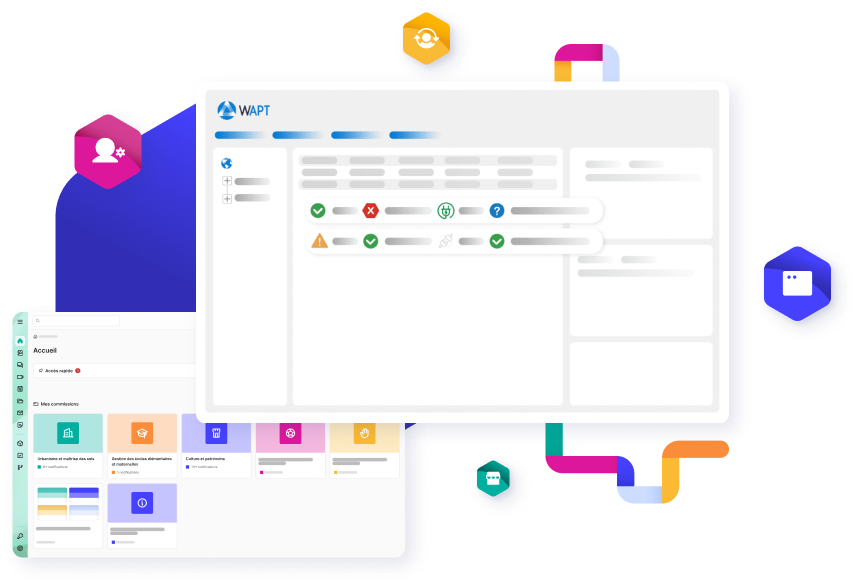 Wireframe du parc applicatif WAPT