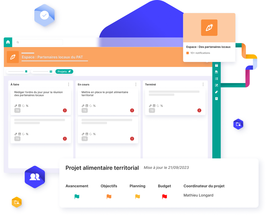 Wireframe sur la gestion de projet